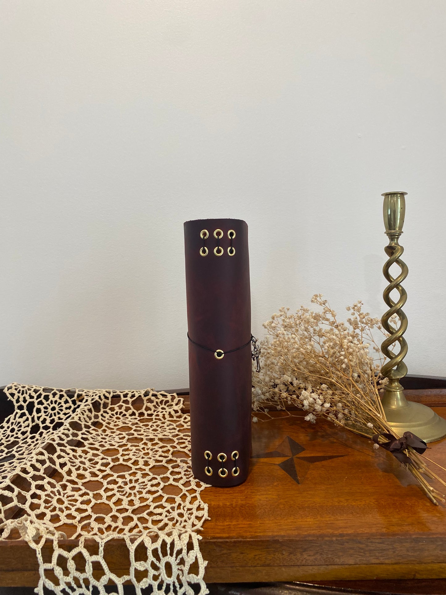 Crimson Trifold Journal