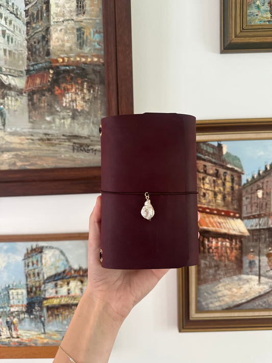 Crimson Trifold Journal