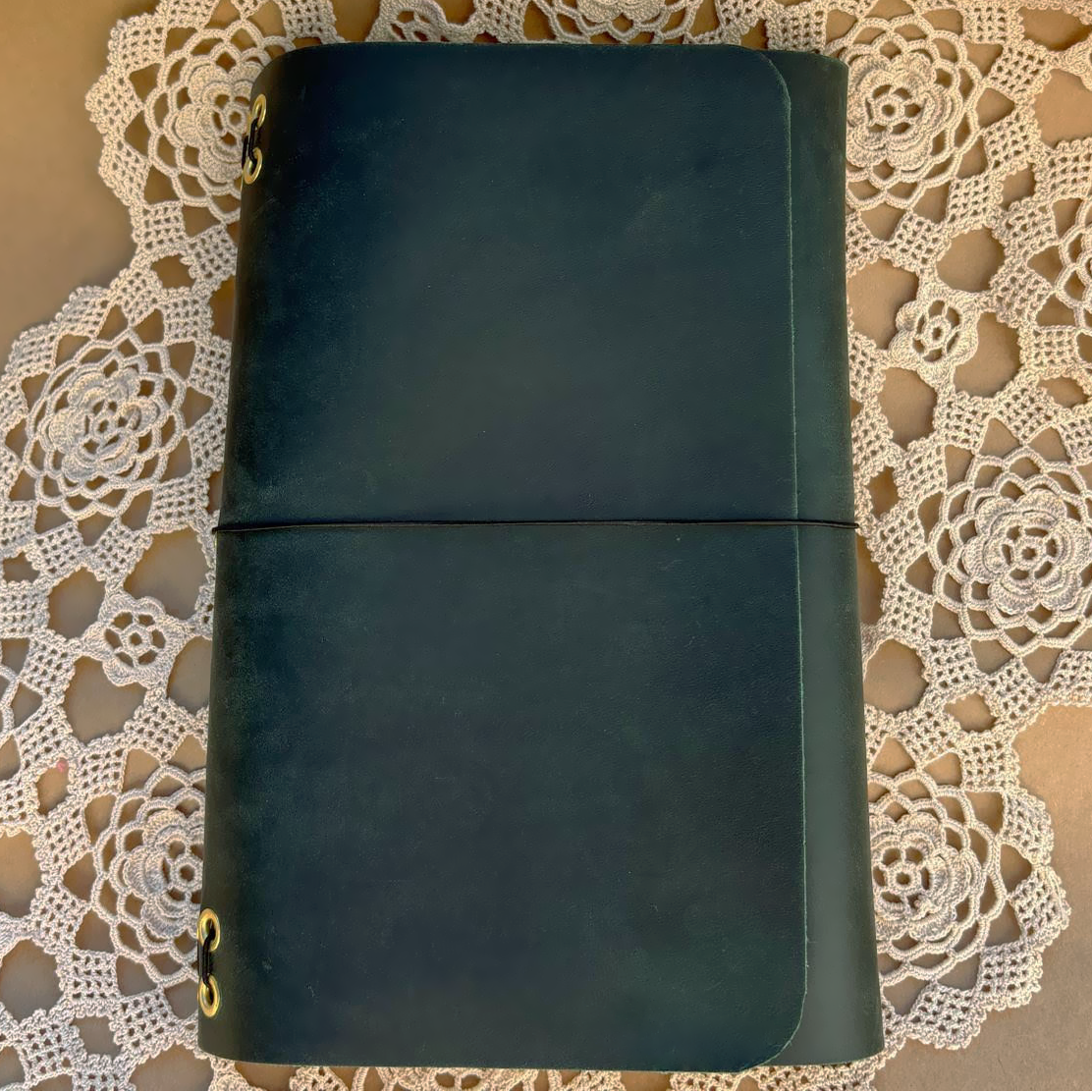 Fern Trifold Leather Journal