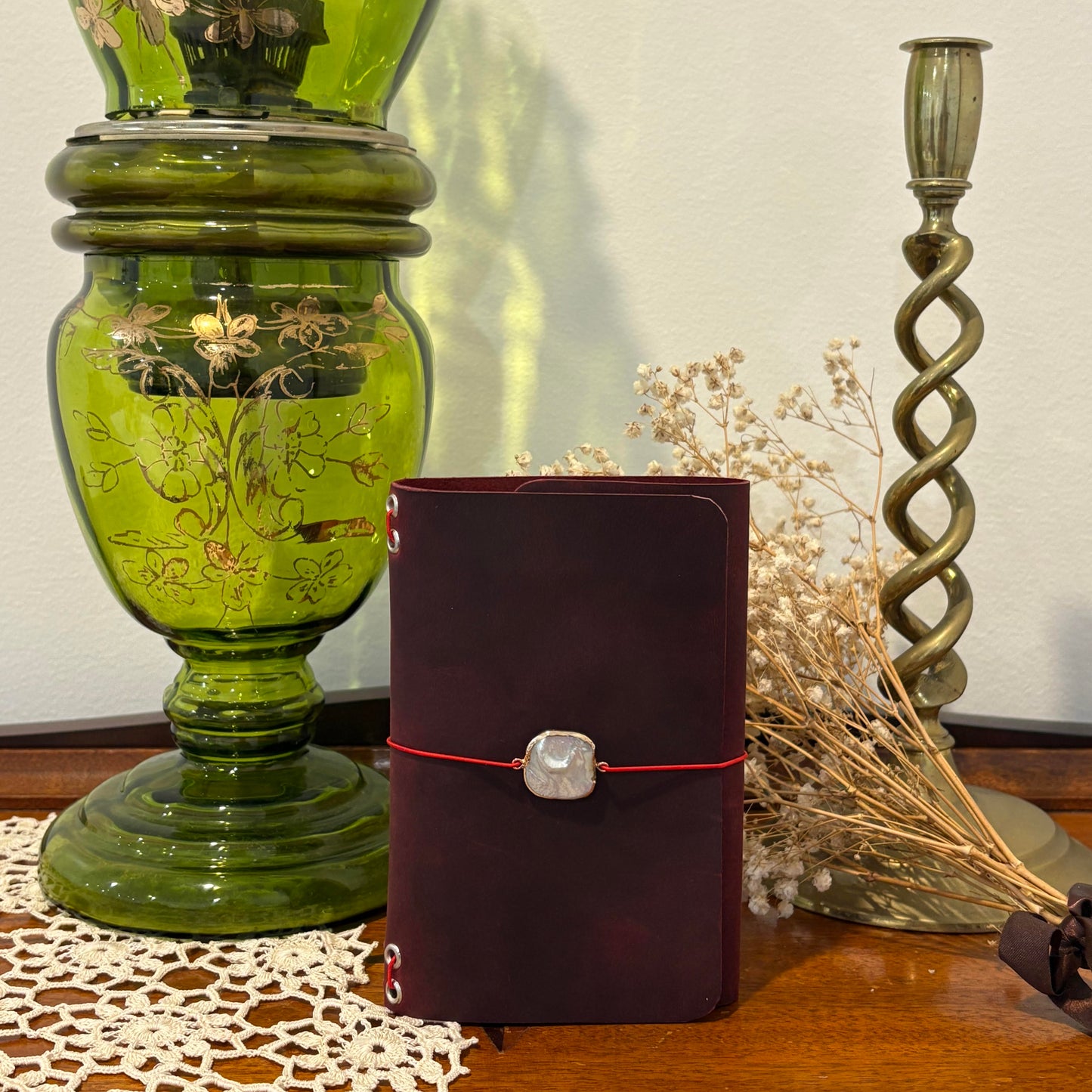 Crimson Trifold Journal