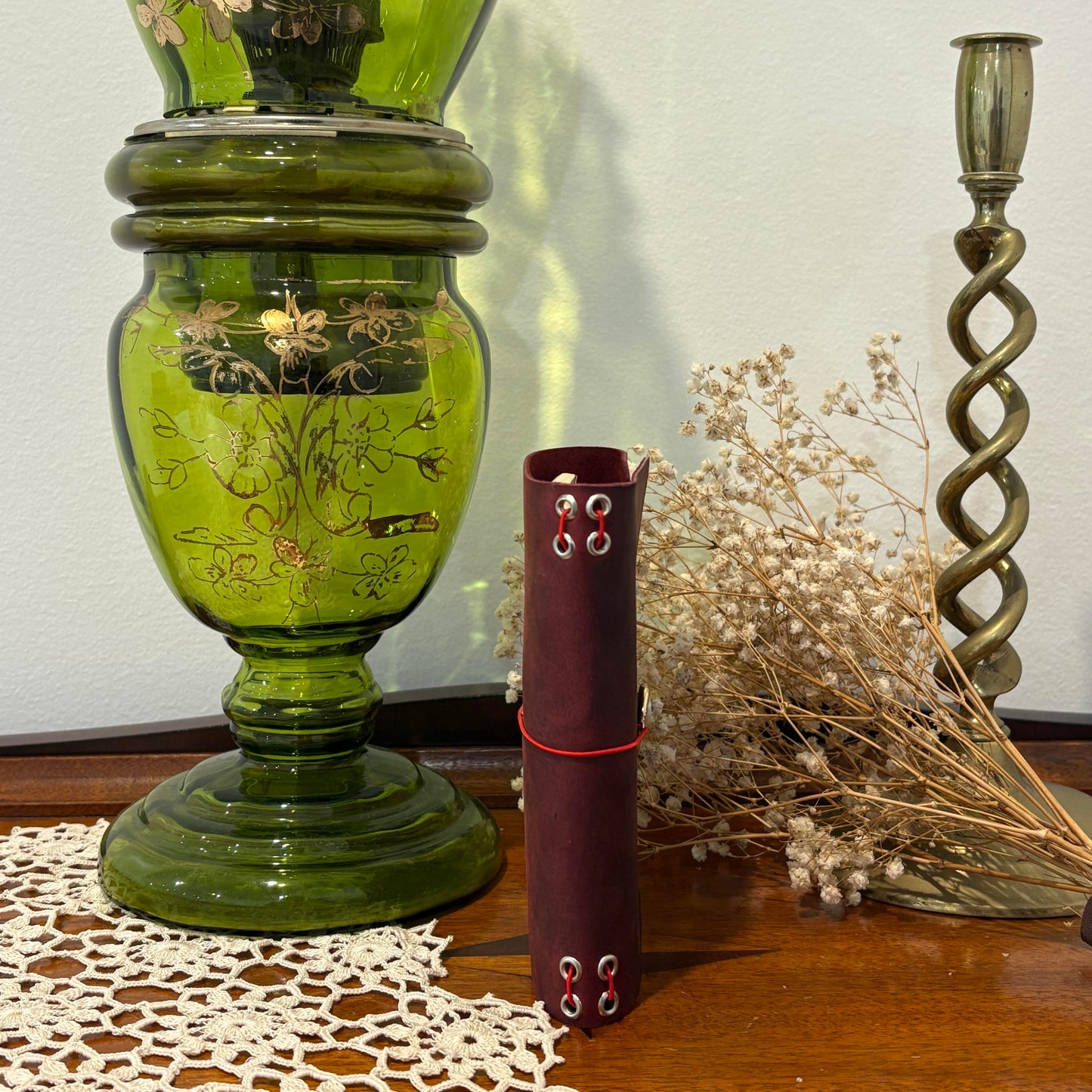 Crimson Trifold Journal