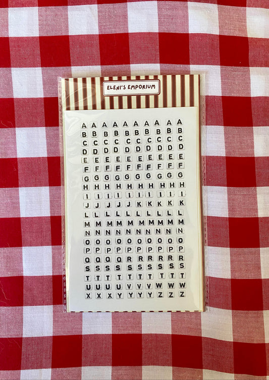 Medium Alphabet Stickers 2 Pack