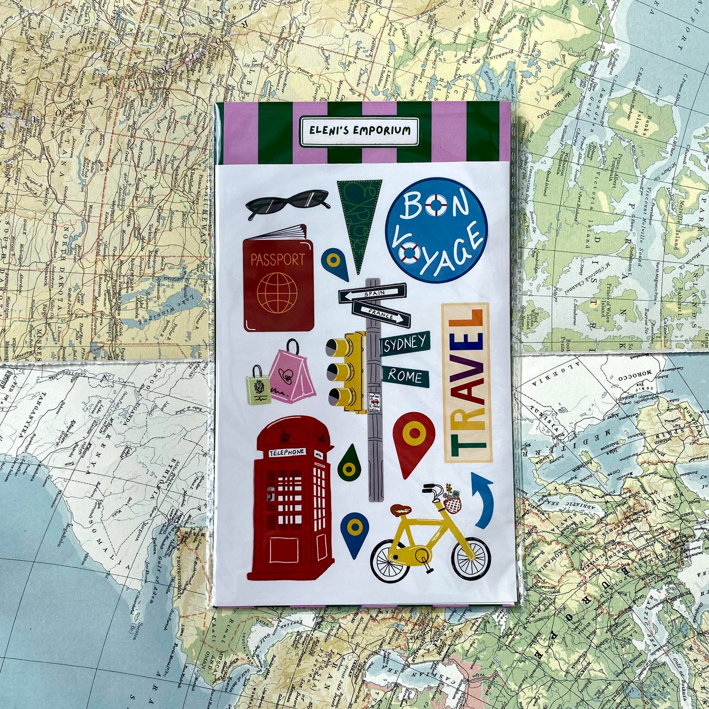 Travel Stickers 2 Pack