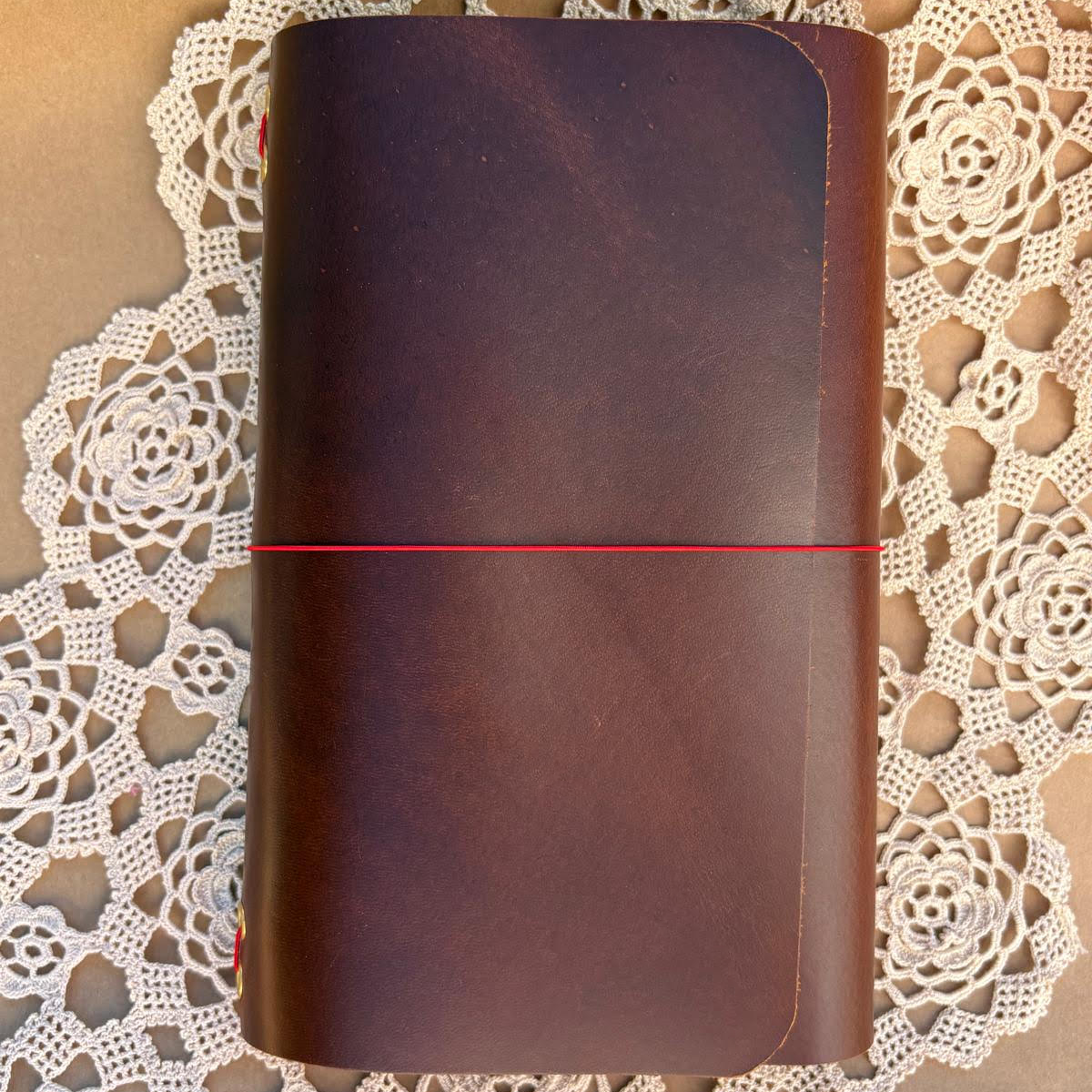 Brown Trifold Leather Journal
