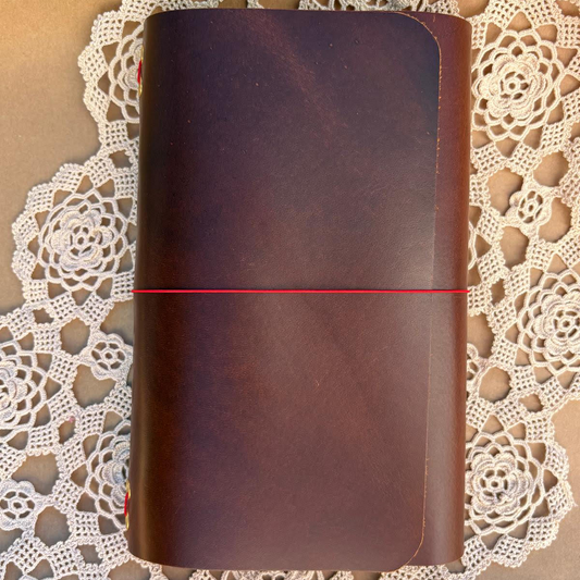 Brown Trifold Leather Journal