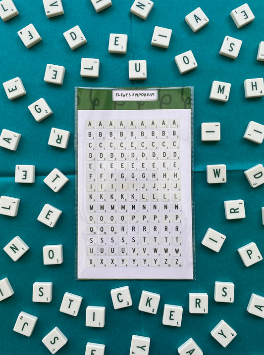 Scrabble Stickers 2 Pack