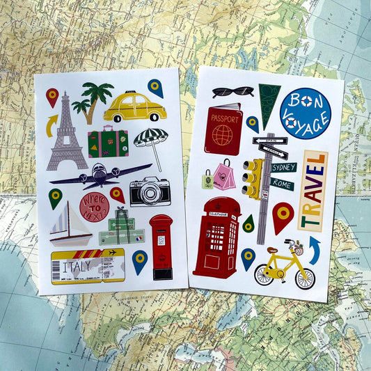 Travel Stickers 2 Pack
