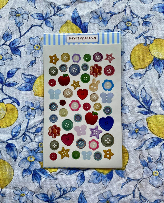 Buttons Stickers 2 Pack