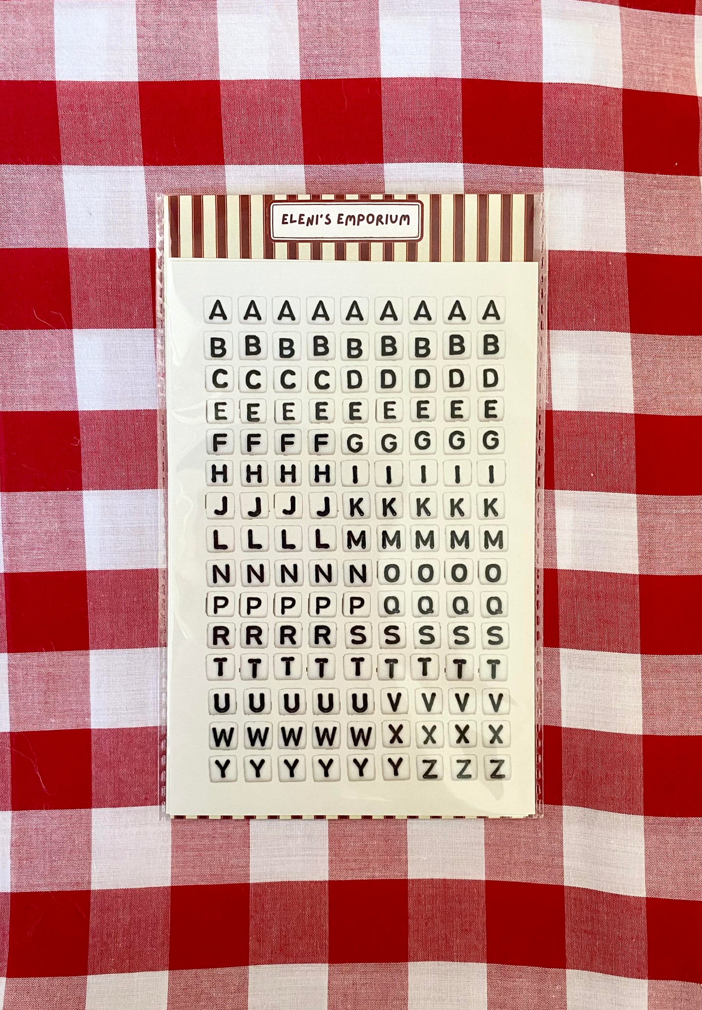 Large Alphabet Stickers 2 Pack